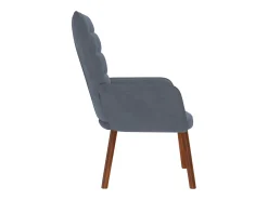 Sillón de relax | Silla de relax de terciopelo gris oscuro SHL7530
