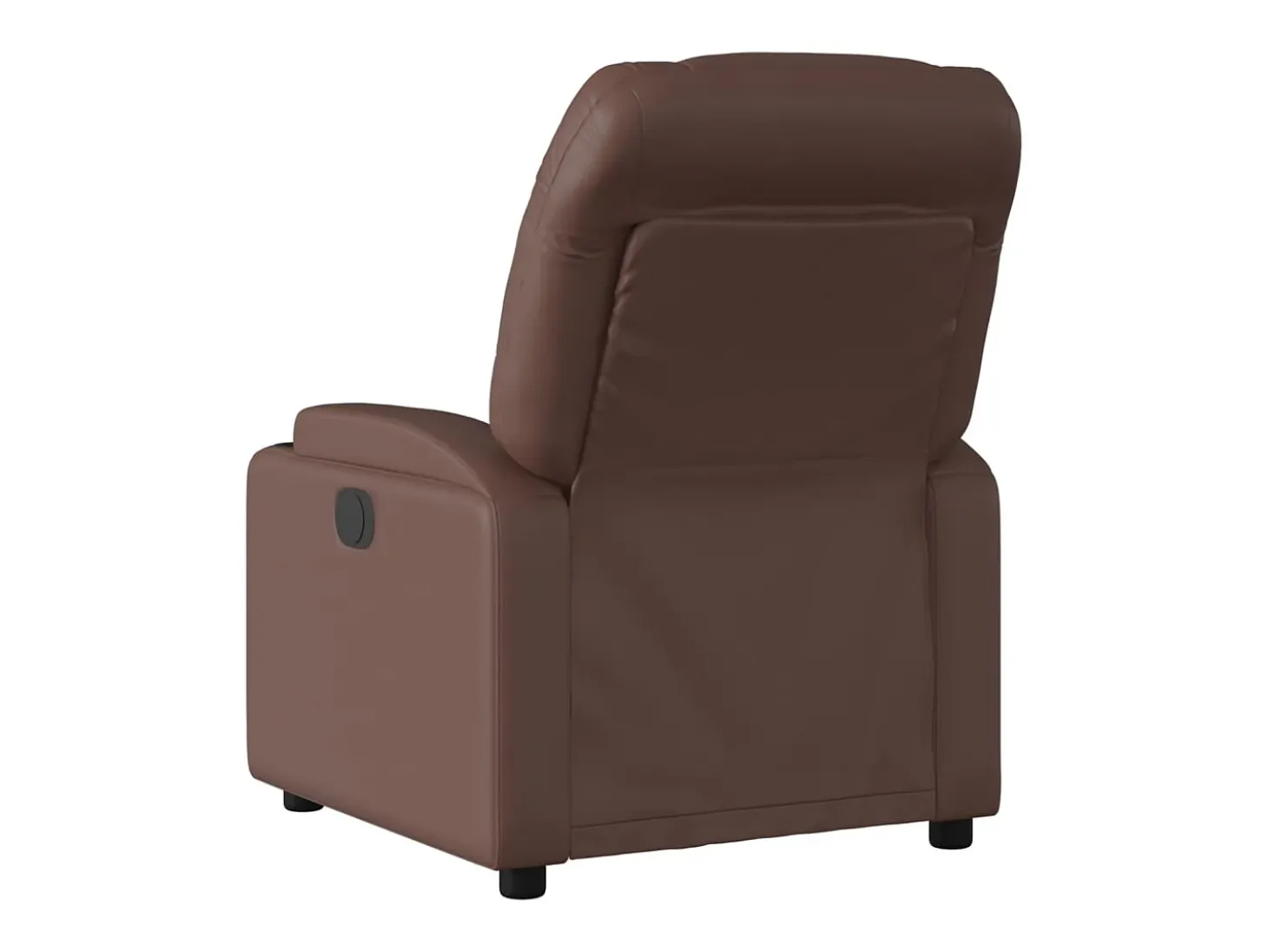 Sillón de relax | Sillón reclinable de cuero sintético marrón SHL4378
