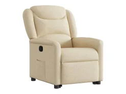 Sillón de relax | Sillón reclinable elevable de tela color crema SHL8520