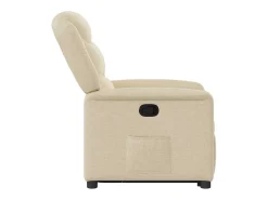 Sillón de relax | Sillón reclinable elevable de tela color crema SHL8520