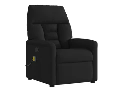 Sillón de relax | Sillón reclinable de masaje de tela negro SHL8372