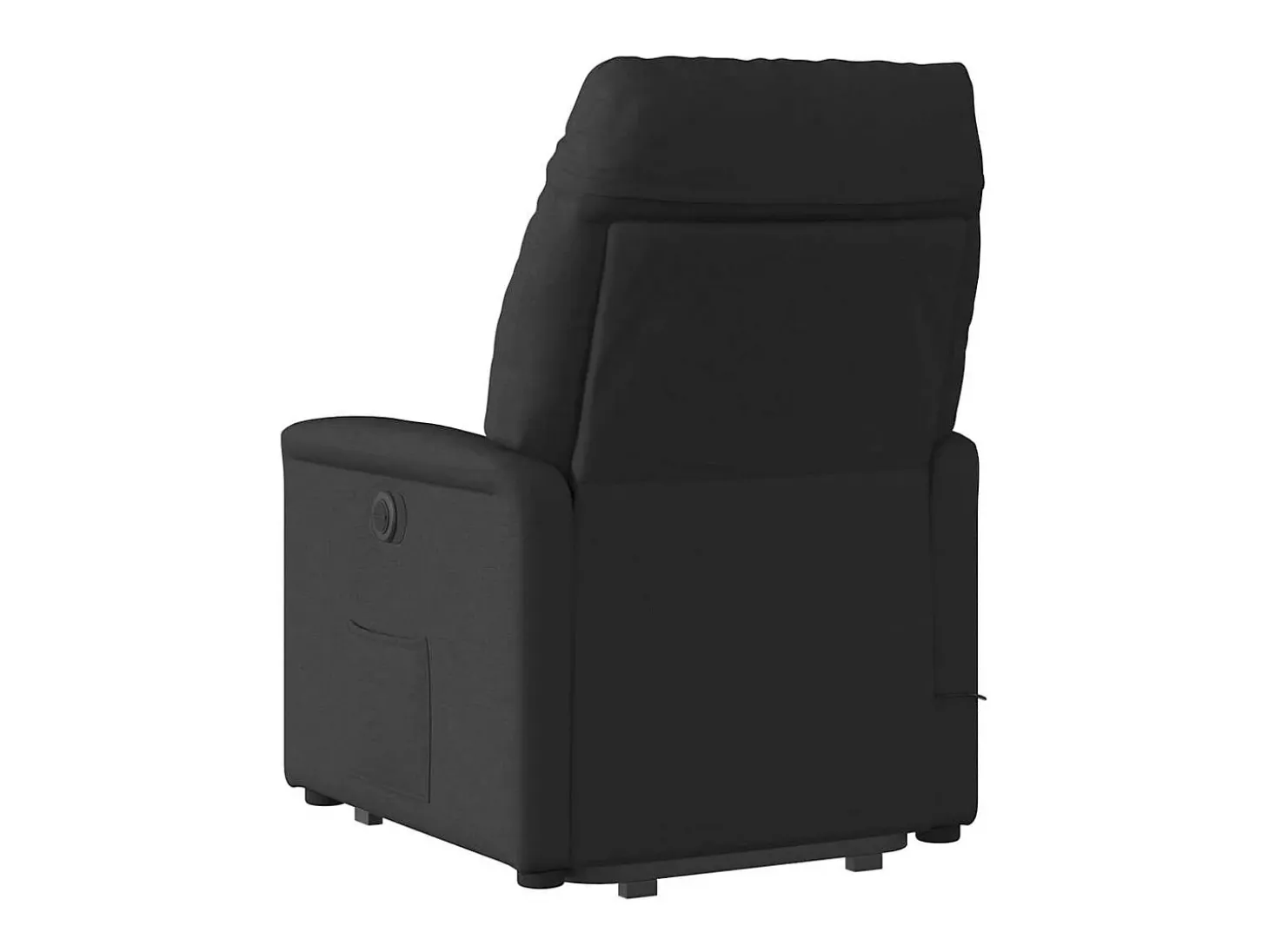 Sillón de relax | Sillón reclinable de masaje elevable tela negro SHL3021
