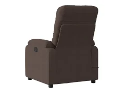 Sillón de relax | Sillón reclinable de masaje tela de microfibra marrón SHL6901