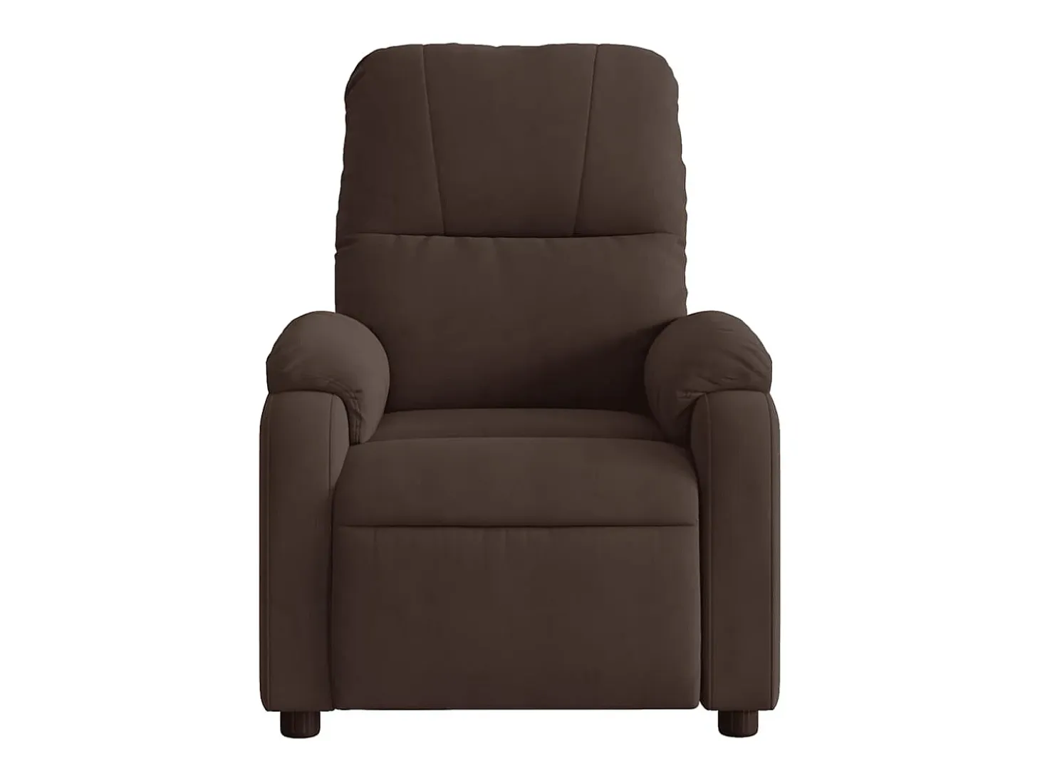 Sillón de relax | Sillón reclinable de masaje tela de microfibra marrón SHL6901
