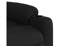 Sillón de relax | Sillón reclinable de masaje de tela negro SHL6995
