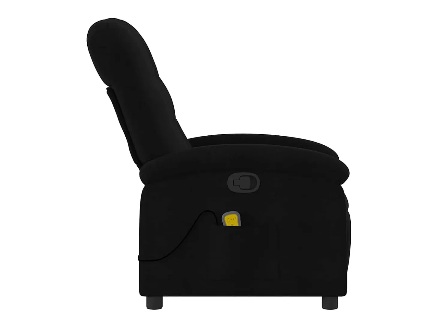 Sillón de relax | Sillón reclinable de masaje de tela negro SHL7064