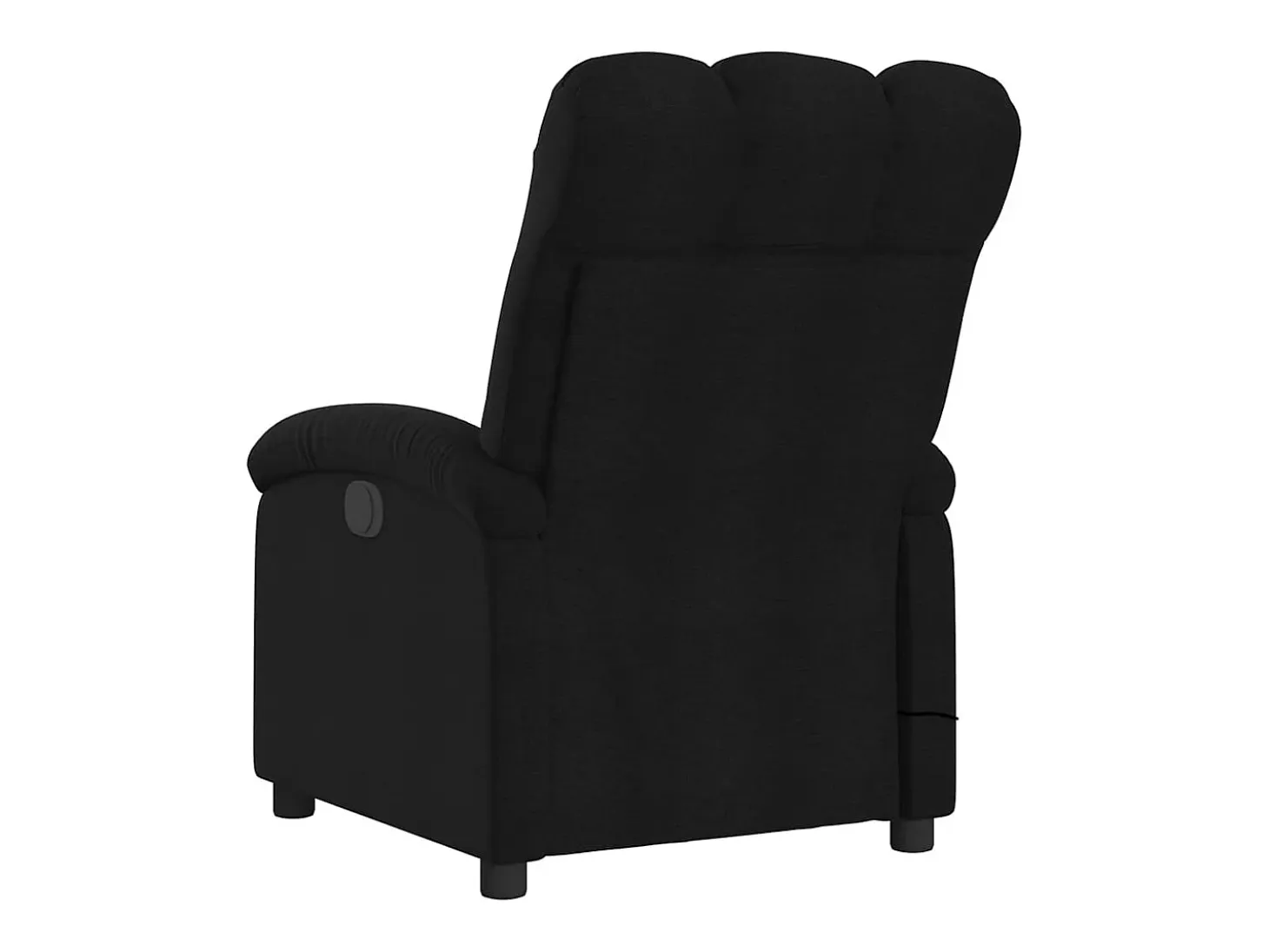 Sillón de relax | Sillón reclinable de masaje de tela negro SHL7064
