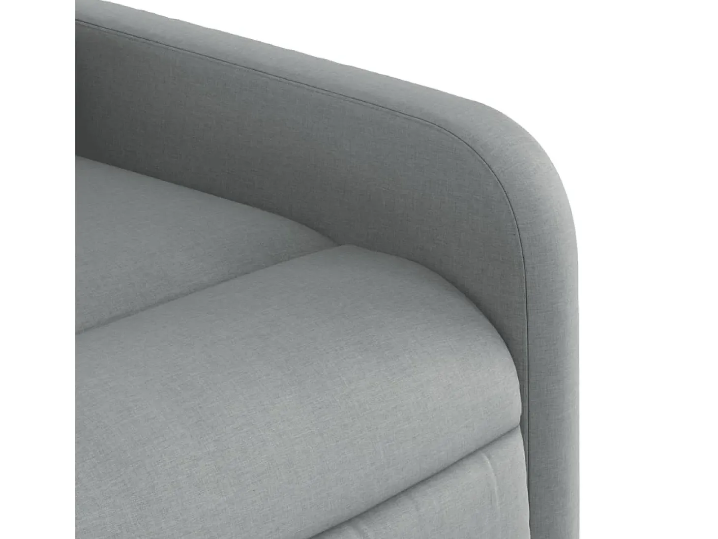 Sillón de relax | Sillón reclinable de masaje de tela gris claro SHL5109