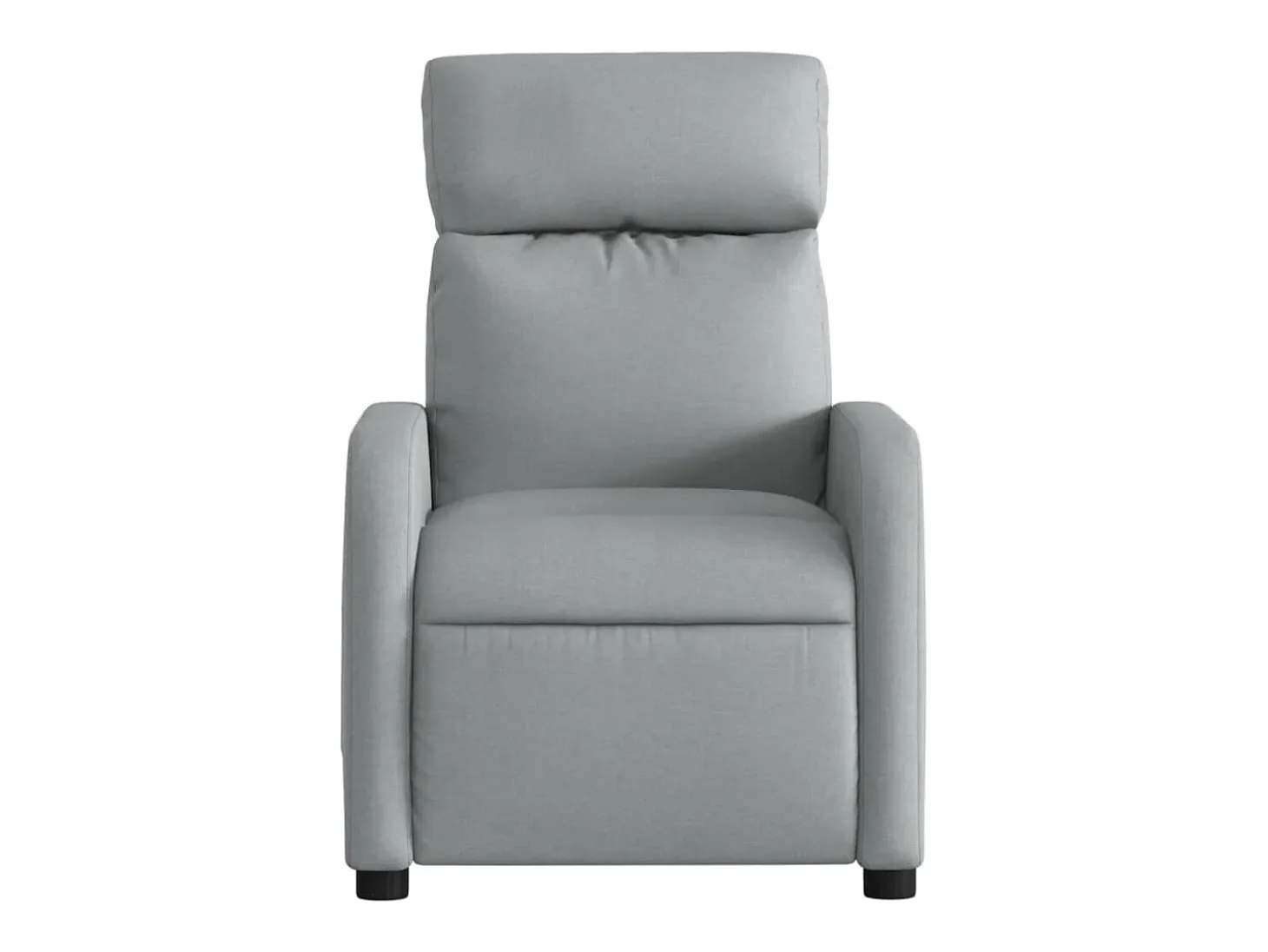 Sillón de relax | Sillón reclinable de masaje de tela gris claro SHL5109