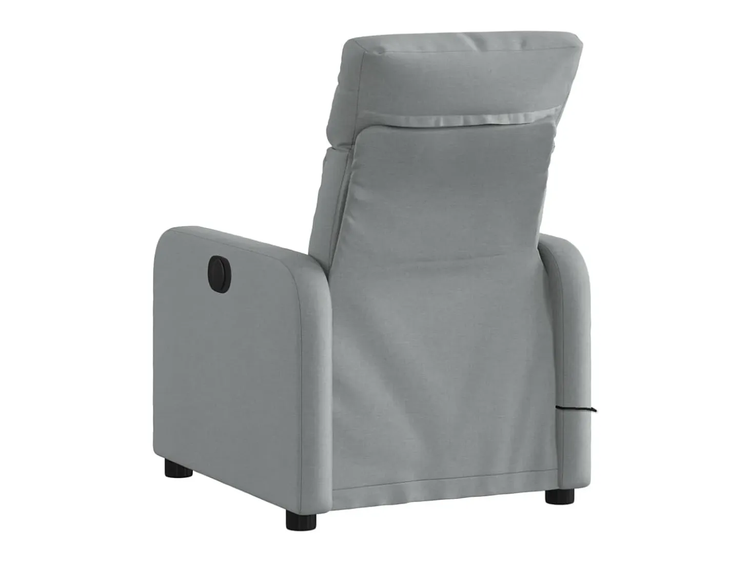 Sillón de relax | Sillón reclinable de masaje de tela gris claro SHL5109