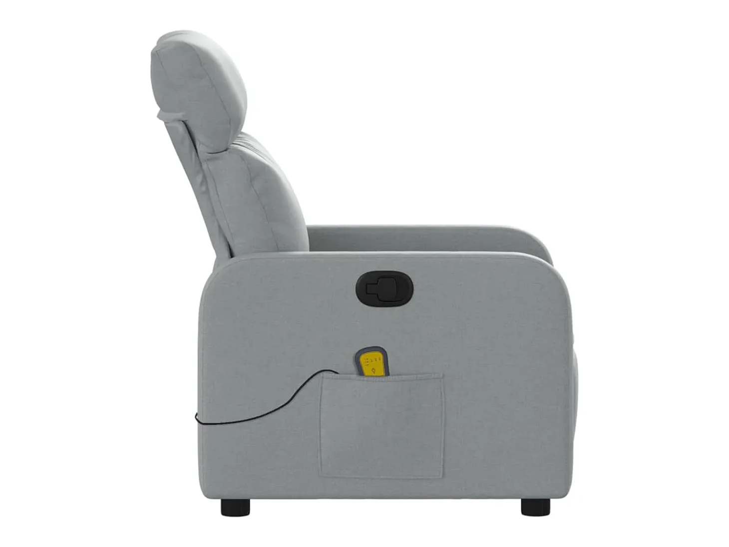 Sillón de relax | Sillón reclinable de masaje de tela gris claro SHL5109