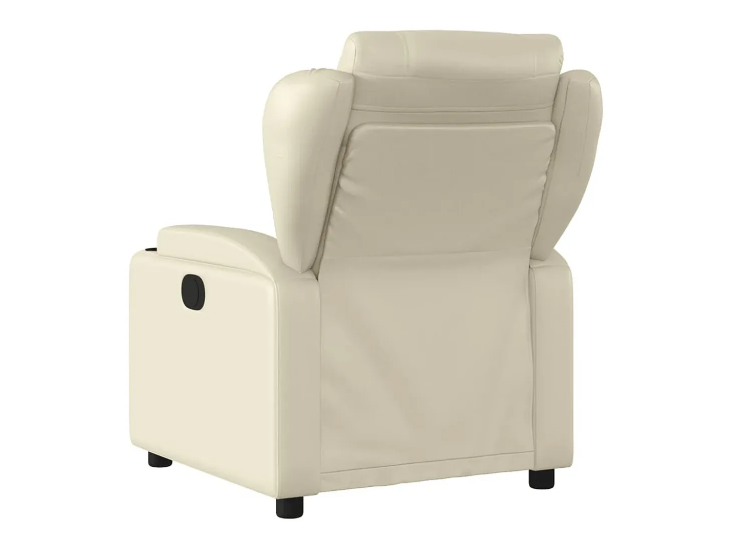 Sillón de relax | Sillón reclinable de cuero sintético crema SHL7022
