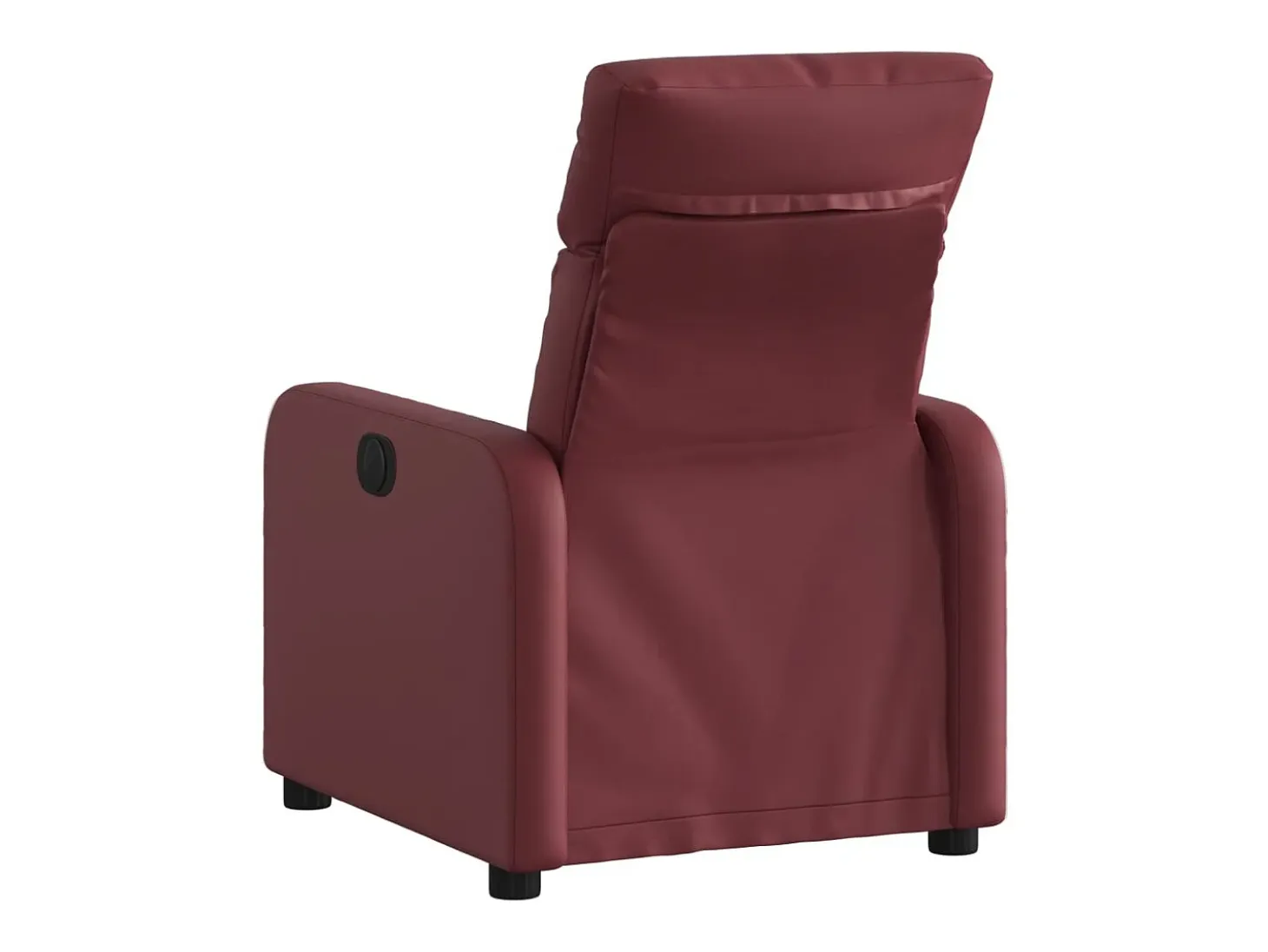 Sillón de relax | Sillón reclinable de cuero sintético rojo tinto SHL6703