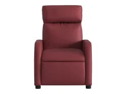 Sillón de relax | Sillón reclinable de cuero sintético rojo tinto SHL6703