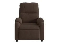 Sillón de relax | Sillón reclinable de masaje eléctrico tela de microfibra marrón SHL7910