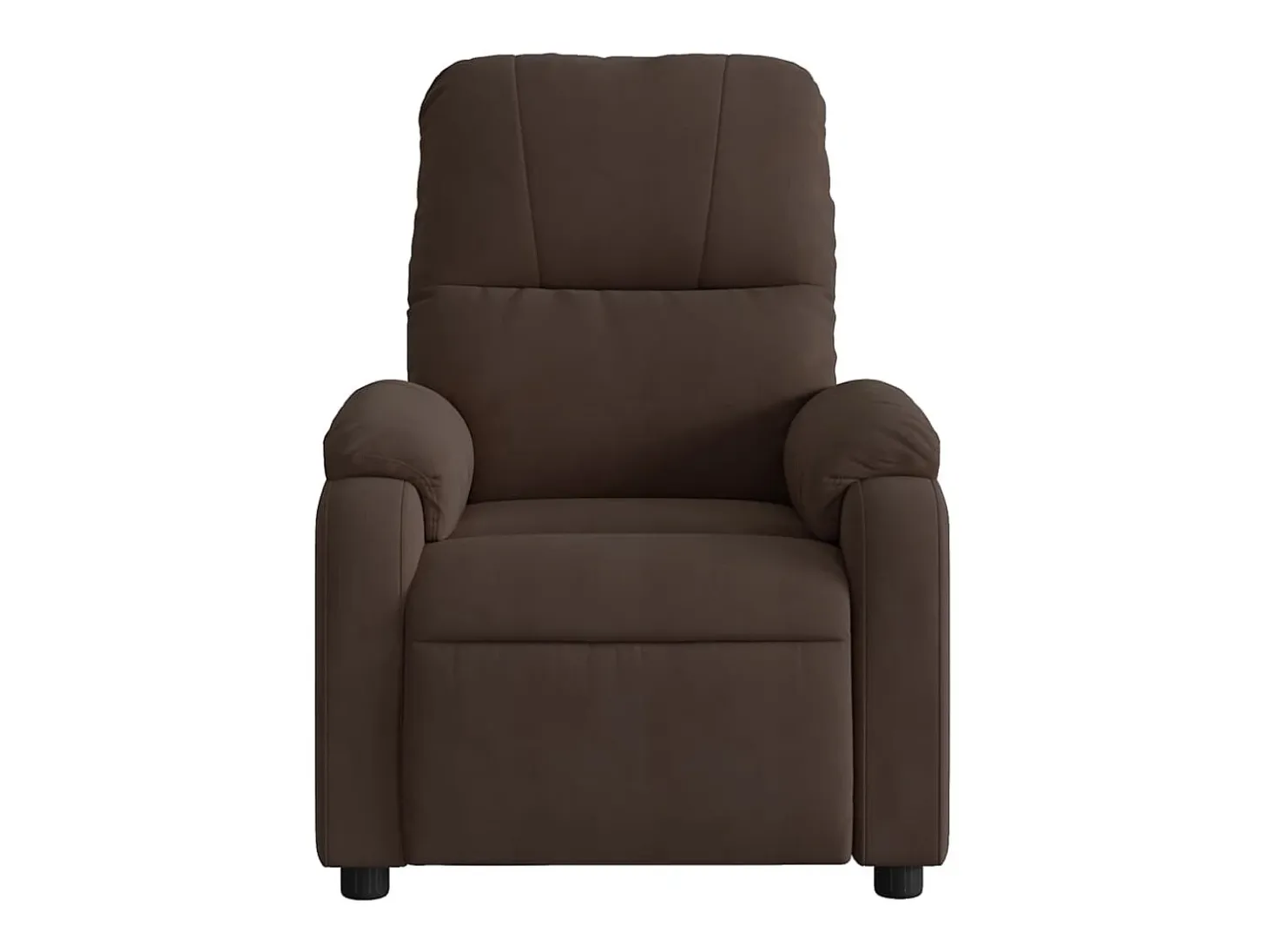 Sillón de relax | Sillón reclinable de masaje eléctrico tela de microfibra marrón SHL7910