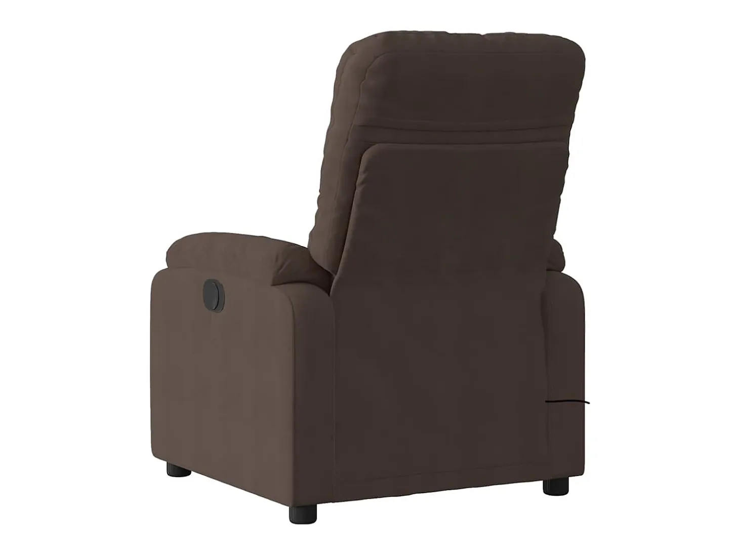 Sillón de relax | Sillón reclinable de masaje eléctrico tela de microfibra marrón SHL7910
