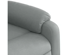 Sillón de relax | Sillón reclinable de tela gris claro SHL4498