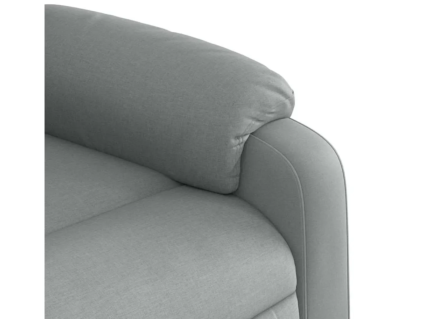 Sillón de relax | Sillón reclinable de tela gris claro SHL4498
