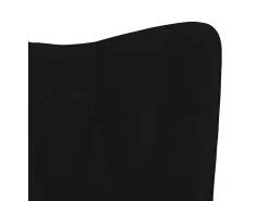 Sillón de relax con reposapiés tela negro