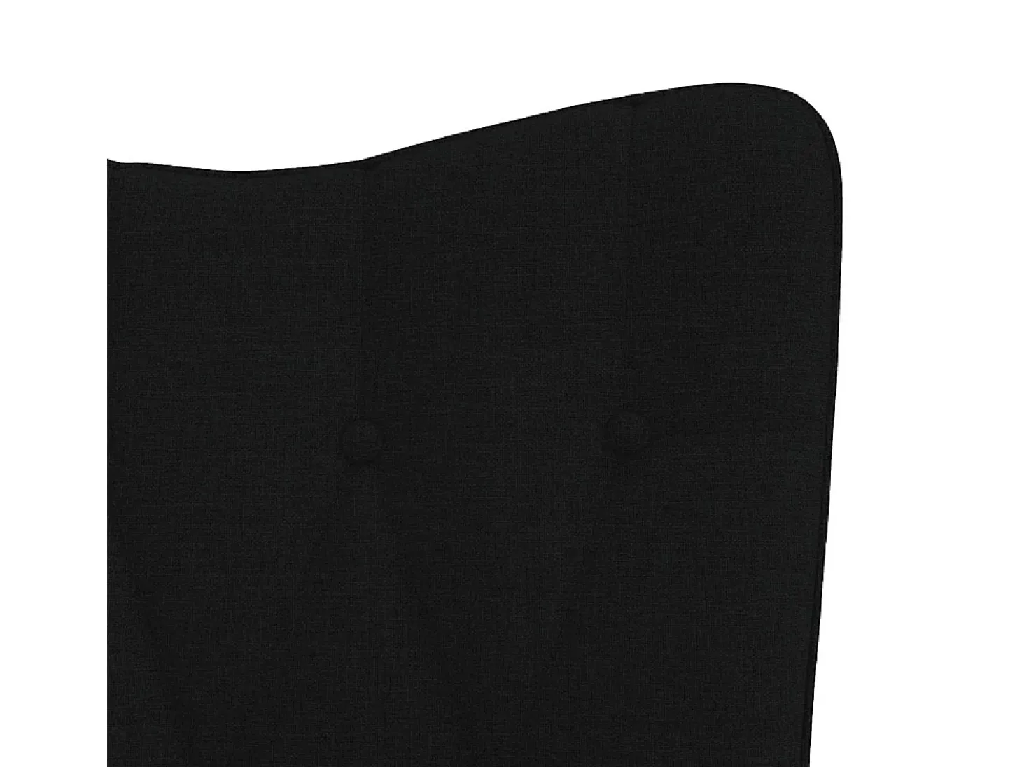 Sillón de relax con reposapiés tela negro