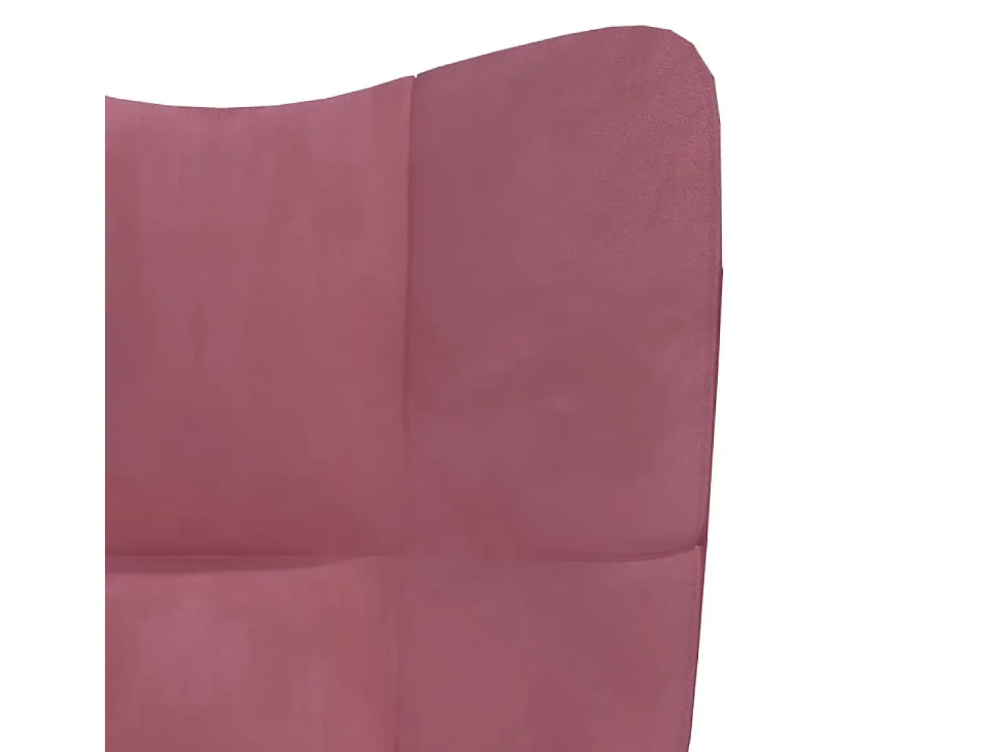 Sillón de relax con taburete terciopelo rosa