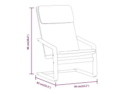 Sillón de relax con taburete tela amarillo oscuro