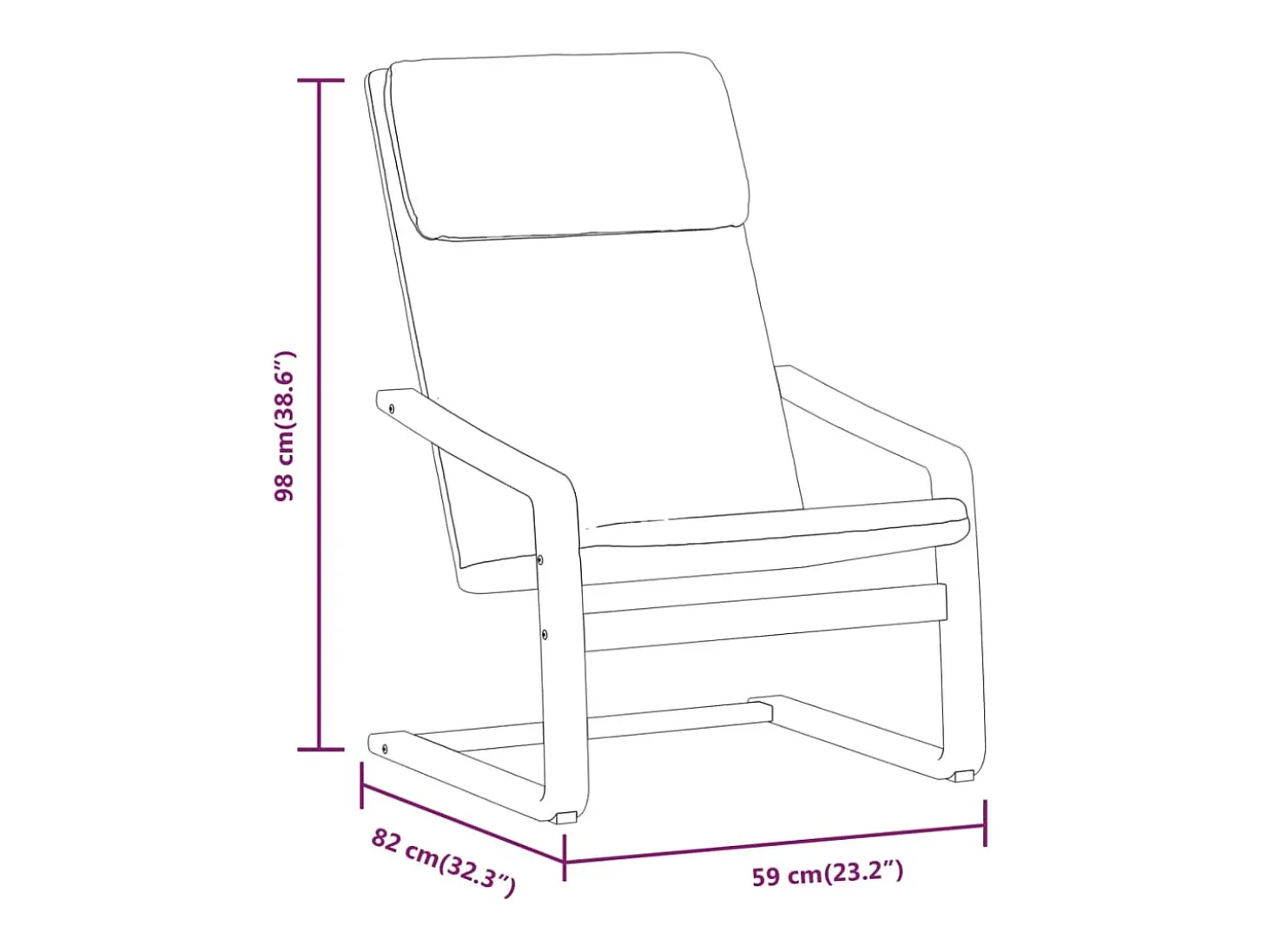 Sillón de relax con taburete tela amarillo oscuro