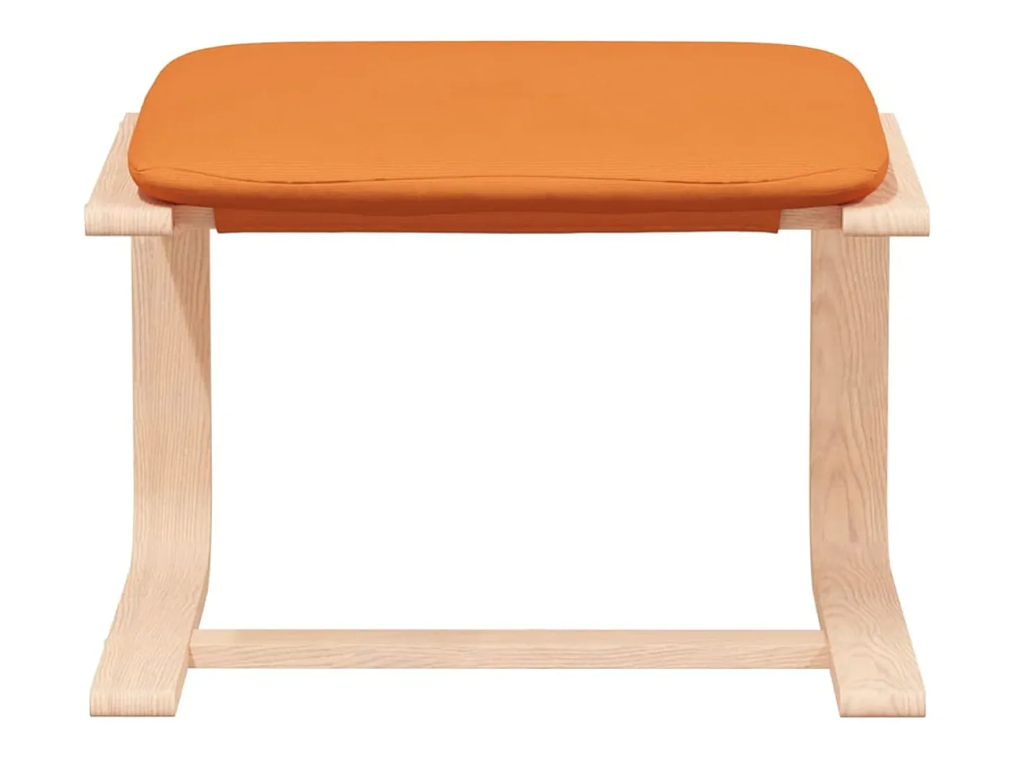 Sillón de relax con taburete tela amarillo oscuro