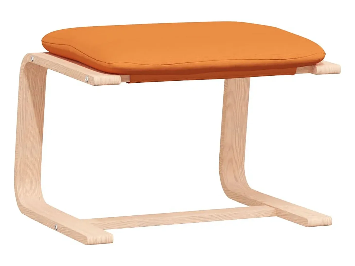 Sillón de relax con taburete tela amarillo oscuro