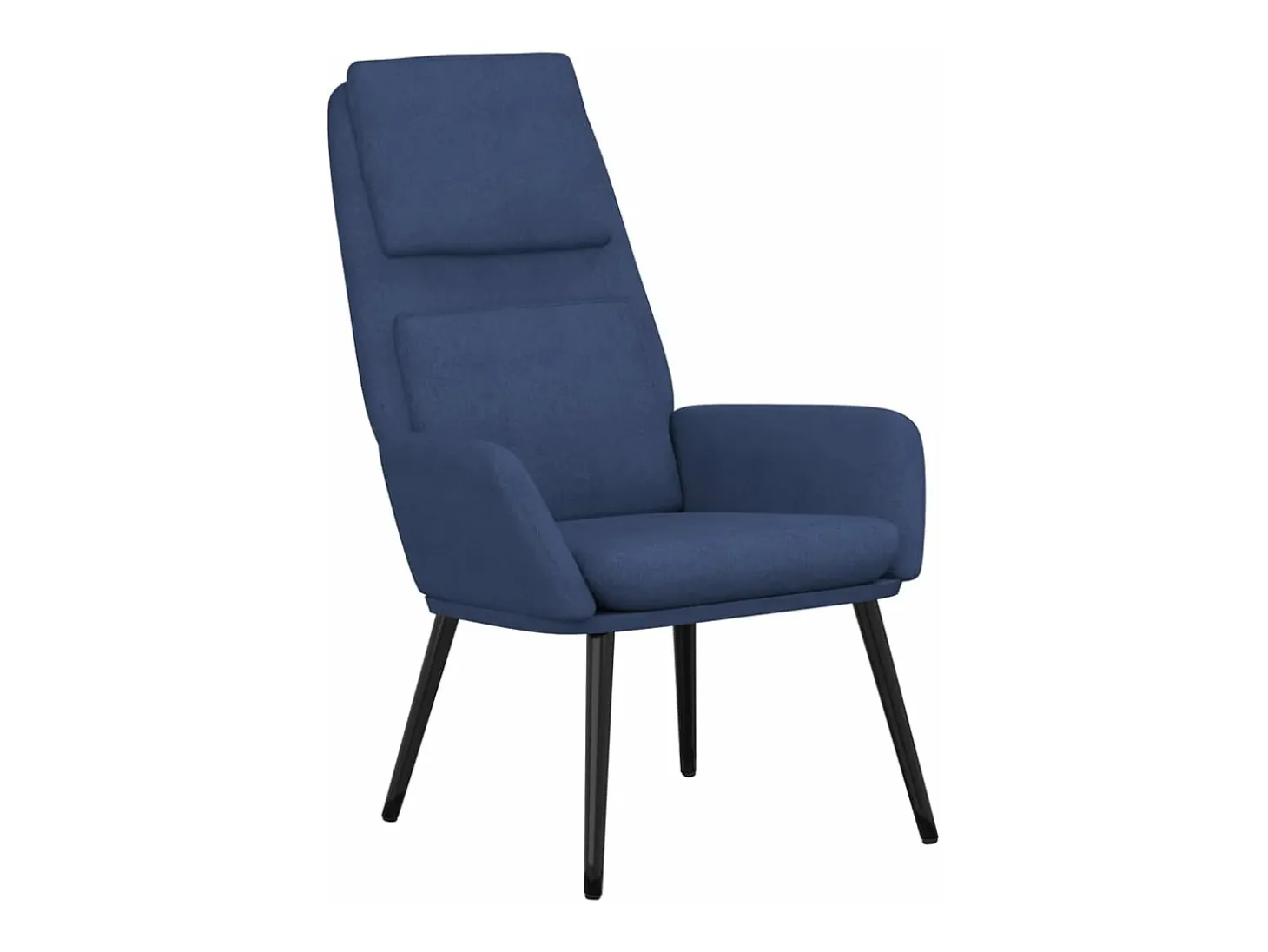 Sillón de relax de tela azul