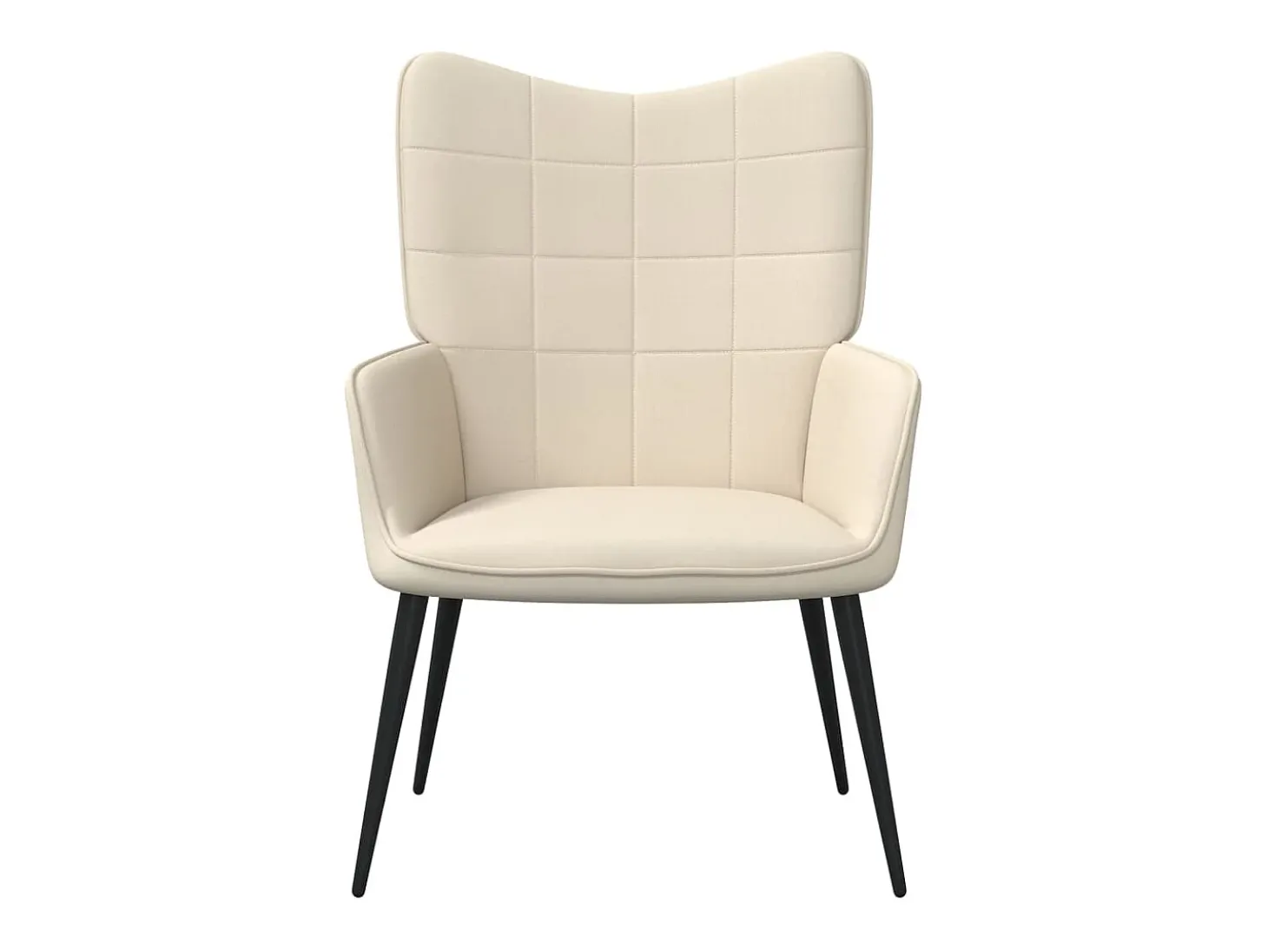 Sillón de relax de tela crema ES236301