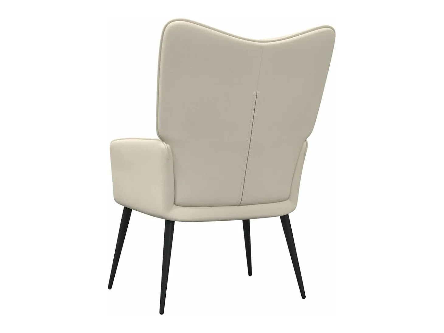 Sillón de relax de tela crema ES236301