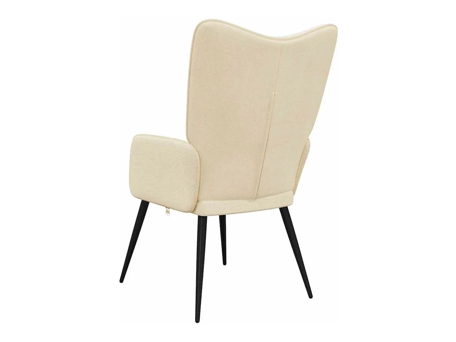 Sillón de relax de tela crema