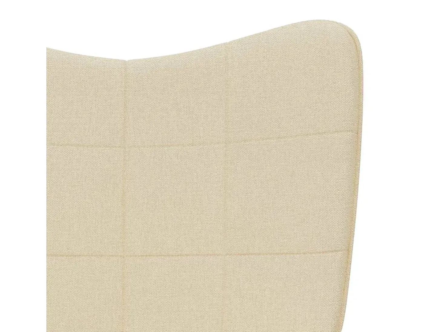 Sillón de relax de tela crema