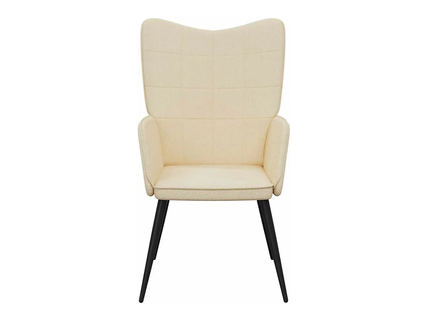 Sillón de relax de tela crema