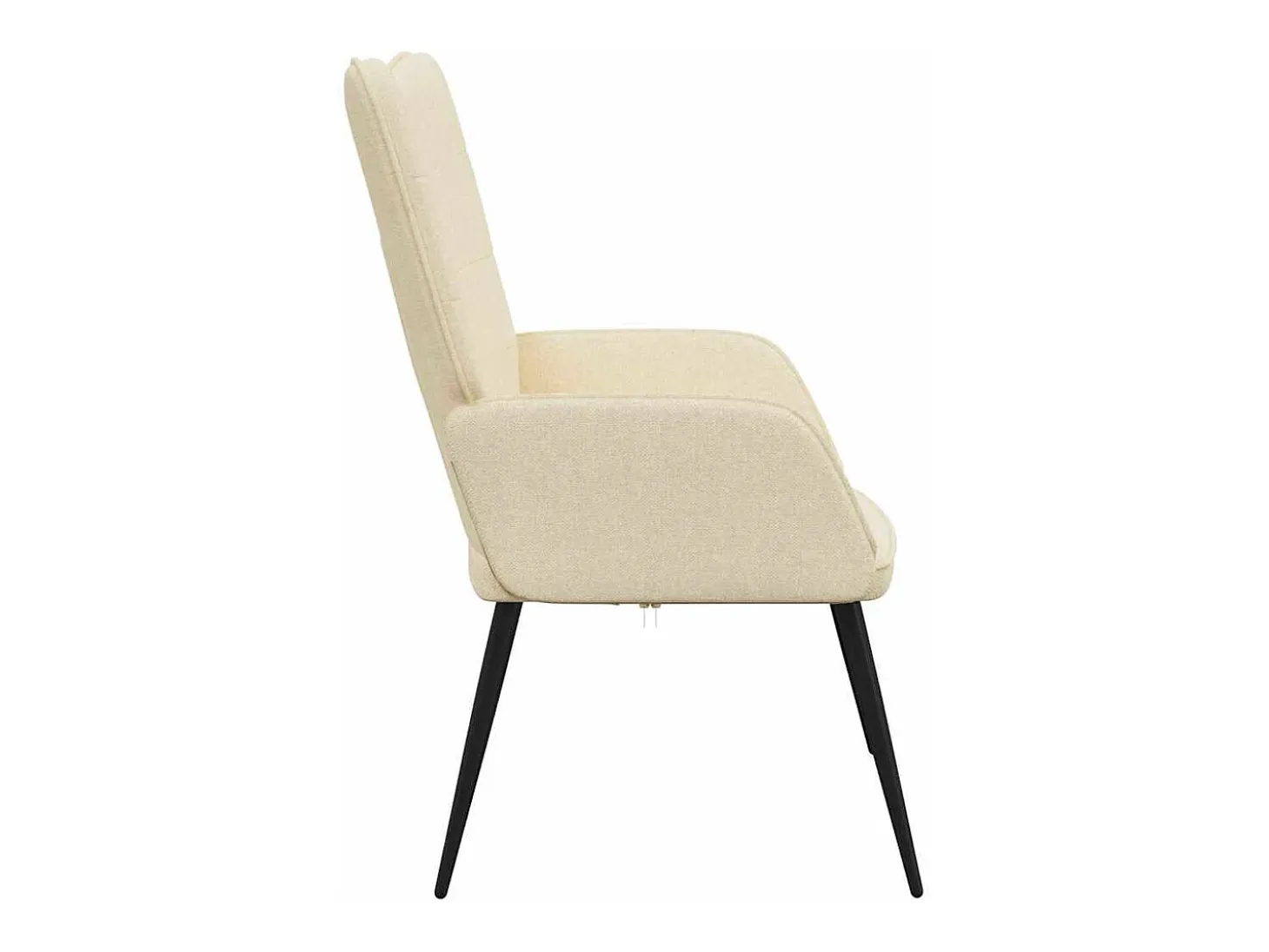 Sillón de relax de tela crema