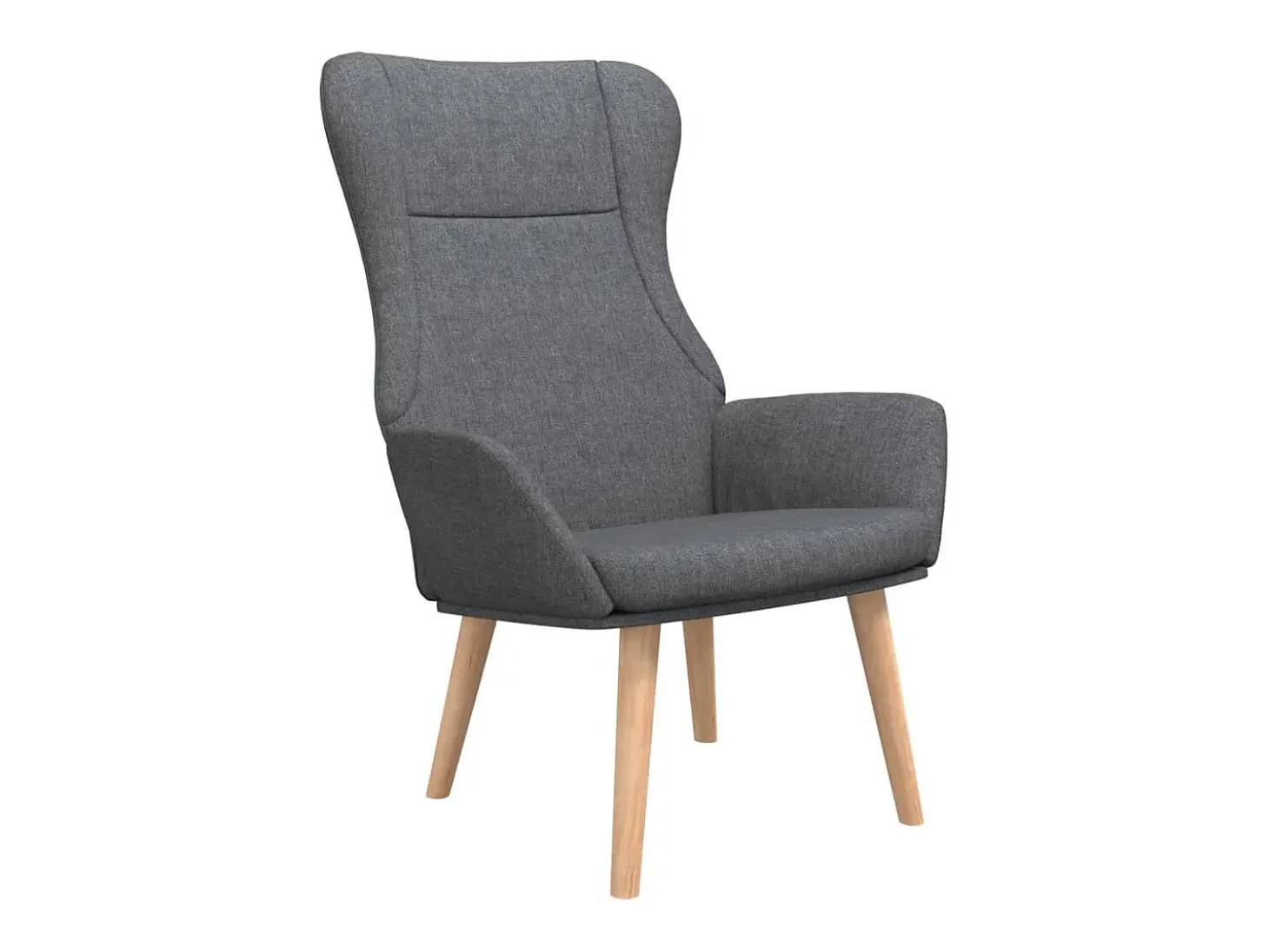 Sillón de relax de tela gris oscuro
