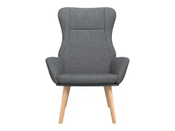 Sillón de relax de tela gris oscuro