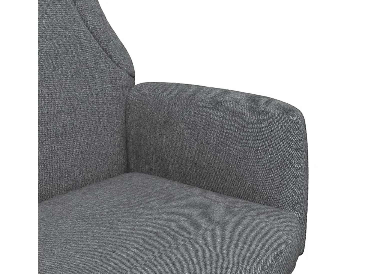Sillón de relax de tela gris oscuro