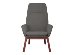 Sillón de relax de tela gris claro