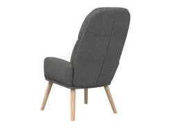 Sillón de relax de tela gris oscuro