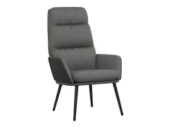 Sillón de relax de tela gris claro