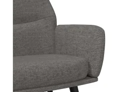 Sillón de relax de tela gris claro