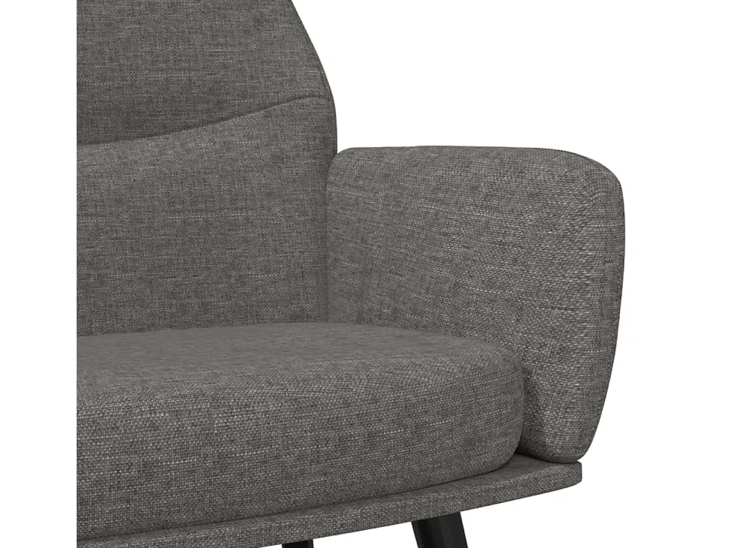 Sillón de relax de tela gris claro