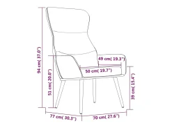 Sillón de relax de tela gris claro