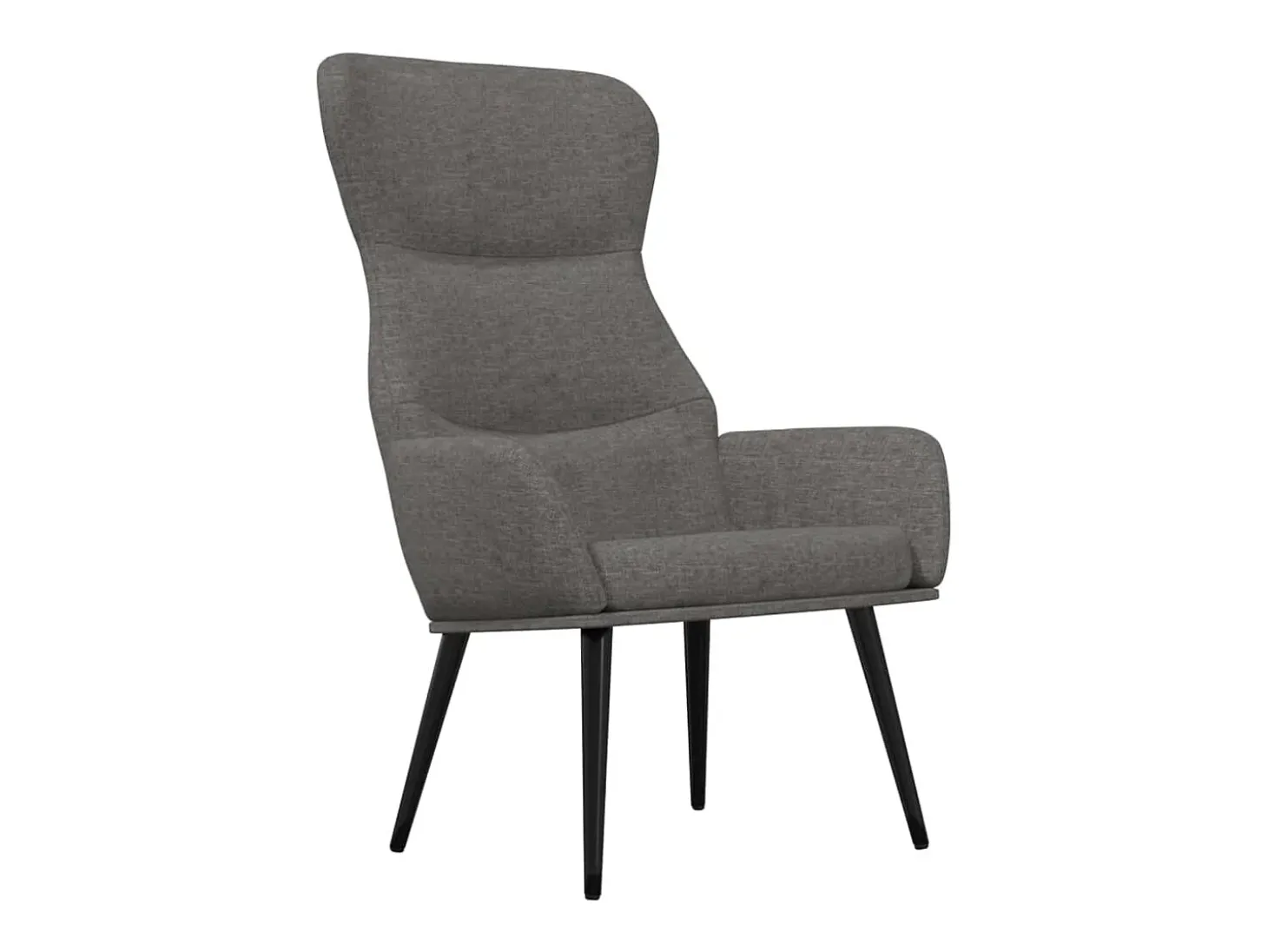 Sillón de relax de tela gris claro