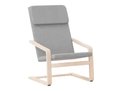 Sillón de relax de tela gris claro