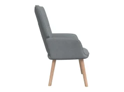 Sillón de relax de tela gris claro