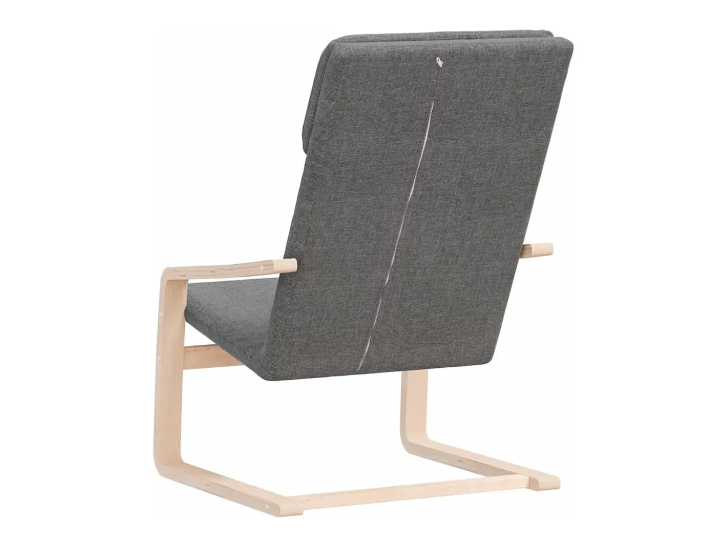 Sillón de relax de tela gris oscuro